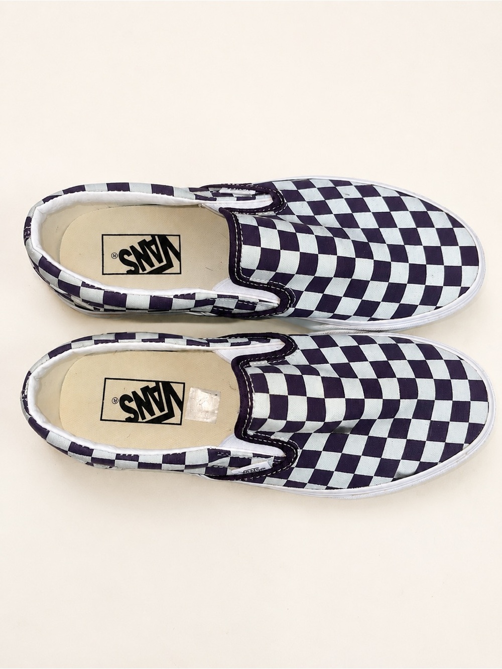 Vans Checkerboard Platform Slip-On Sneakers - Black & White - Picture 5 of 5